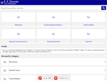 Tablet Screenshot of kkconcreteindia.com